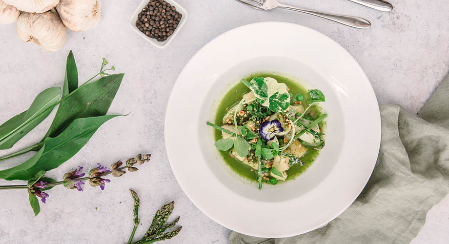 foraged herbs gnocchi